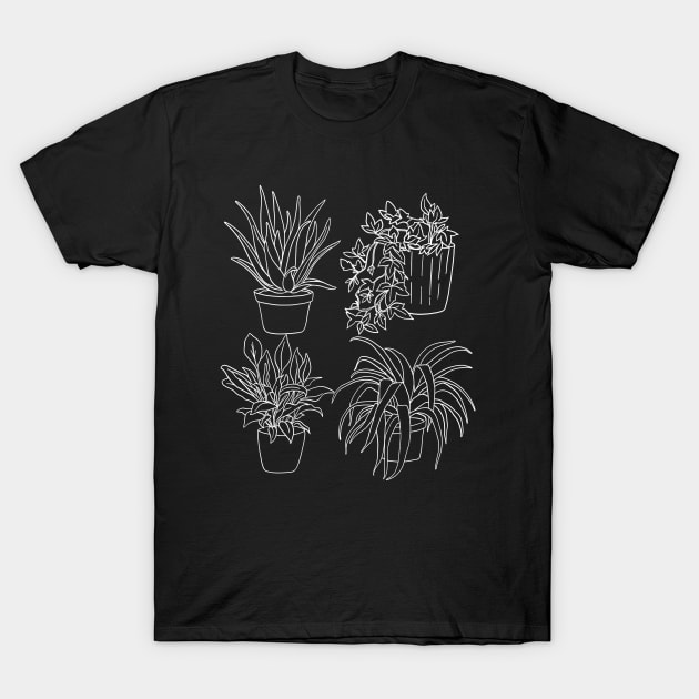 Green Plant pattern T-Shirt by cait-shaw